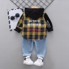 2-piece Plaid Hoodie & Jeans for Toddler Boy（No Shoesï¼? Children's Clothing