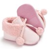 Velcro Fleece-lined Baby Shoes for Baby Girl