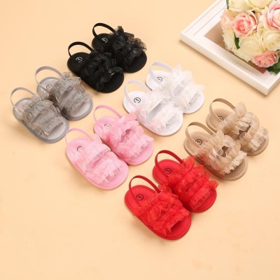 Baby Girl Lace Trim Shoes Children's Clothing