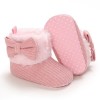 Velcro Design Cotton Fabric Shoes for Baby Girl