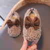 Bowknot Fleece-lined Warm Shoes for Toddler Girl