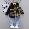 2-piece Plaid Hoodie & Jeans for Toddler Boy（No Shoesï¼? Children's Clothing