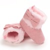 Velcro Design Cotton Fabric Shoes for Baby Girl