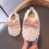 Bowknot Fleece-lined Warm Shoes for Toddler Girl