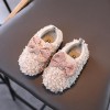 Bowknot Fleece-lined Warm Shoes for Toddler Girl