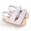 Baby Bow Decor Striped Magic Tape Sandals Children Shoes