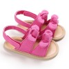 Baby Bow Decor Striped Magic Tape Sandals Children Shoes