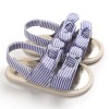 Baby Bow Decor Striped Magic Tape Sandals Children Shoes