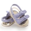 Baby Bow Decor Striped Magic Tape Sandals Children Shoes