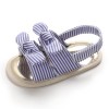 Baby Bow Decor Striped Magic Tape Sandals Children Shoes