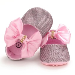 Baby Girls Bow Sequins Magic Tape Princess Shoes Children Shoes