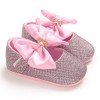 Baby Girls Bow Sequins Magic Tape Princess Shoes Children Shoes