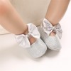 Baby Girls Bow Sequins Magic Tape Princess Shoes Children Shoes