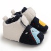 Baby Boys Cartoon Magic Tape Fur Warm Shoes Cheap Kid Shoes 