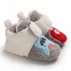 Baby Boys Cartoon Magic Tape Fur Warm Shoes Cheap Kid Shoes 