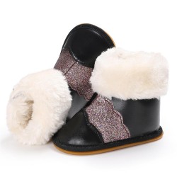 Baby Girls Casual Winter Fur Boots Cheap Kid Shoes 