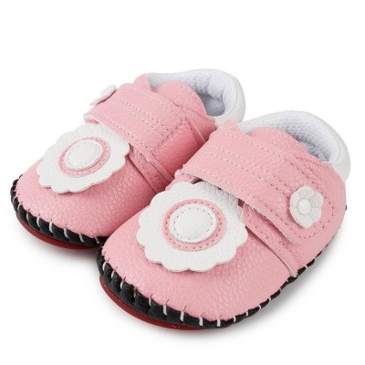 Baby Girls Flower Magic Tape Flats Shoes