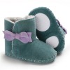 Baby Girls Bow Decor Winter Fur Snow Boots Girls Shoes