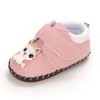 Baby Girls Cartoon Solid Magic Tape Flats Kids Shoes