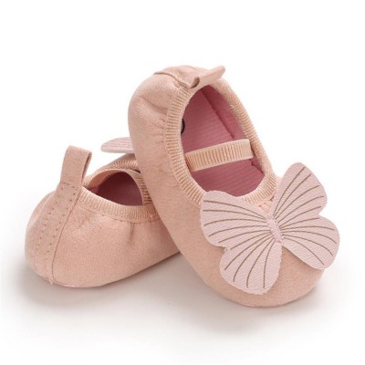 Baby Girls Slip On Butterfly Soft Flats Kids Shoes