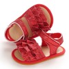 Baby Girls Glitter Magic Tape Layered Sandals Baby Shoes vendors