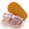 Baby Girls Glitter Magic Tape Layered Sandals Baby Shoes vendors