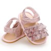 Baby Girls Glitter Magic Tape Layered Sandals Baby Shoes vendors