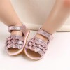 Baby Girls Glitter Magic Tape Layered Sandals Baby Shoes vendors