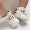 Baby Boys High Top Plaid Magic Tape Sneakers Toddler Shoes