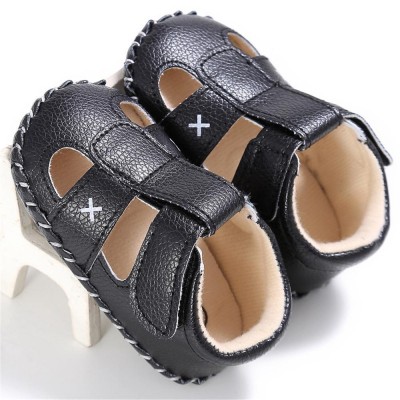 Baby PU Hollow-out Magic Tape Non-Slip Sandals Baby Shoes