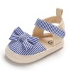 Baby Girls Striped Bow Decor Magic Tape Sandals Baby Shoes vendors