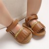 Baby Girls Tassel Magic Tape Open Toe Buckle Sandals Girls Shoes 