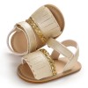 Baby Girls Tassel Magic Tape Open Toe Buckle Sandals Girls Shoes 