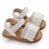 Baby Girls Tassel Magic Tape Open Toe Buckle Sandals Girls Shoes 