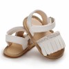 Baby Girls Tassel Magic Tape Open Toe Buckle Sandals Girls Shoes 