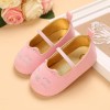 Baby Girl Cartoon Cat Pattern Elastic Band Shoes