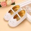 Baby Girl Cartoon Cat Pattern Elastic Band Shoes